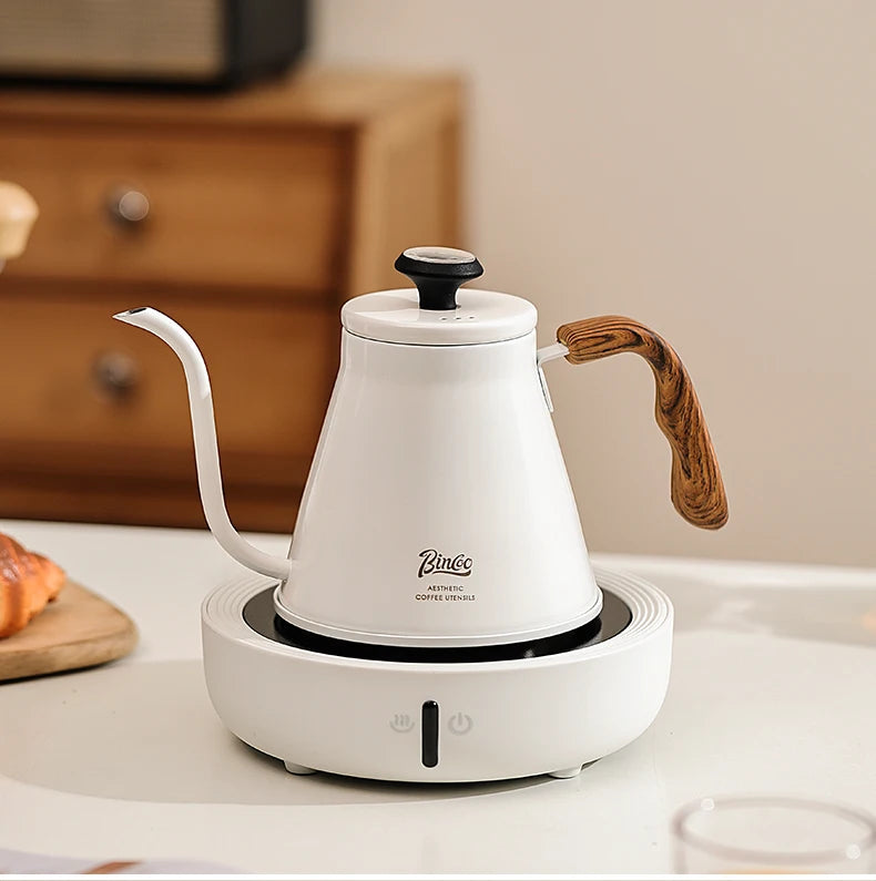 Gooseneck Coffee Brewing Pot 1L – Just Coffee Temp Gauge Edition