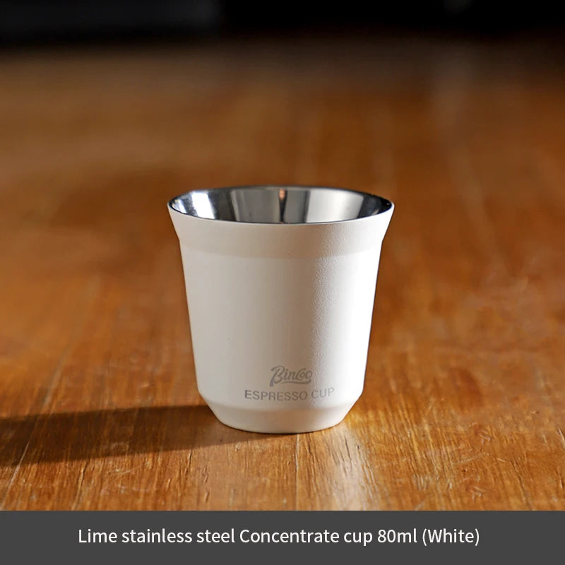 Espresso Double Wall Measuring Cup – Just Coffee Stainless Steel Edition