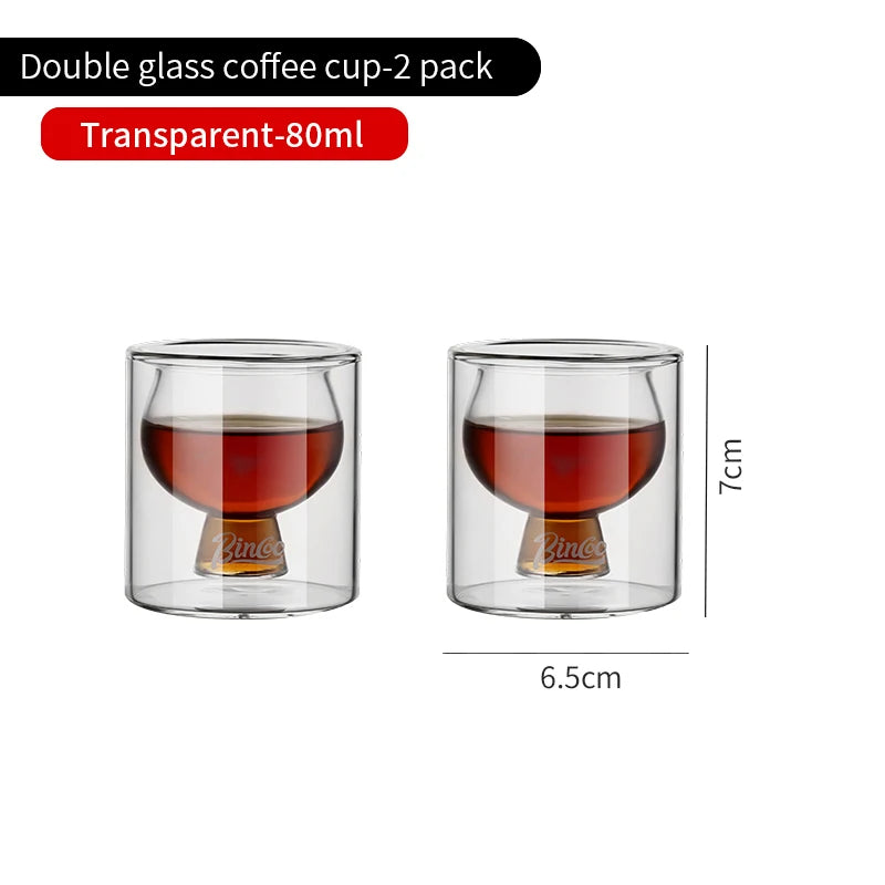 Double Layer Glass Coffee Cup – Just Coffee Heat-Resistant Edition