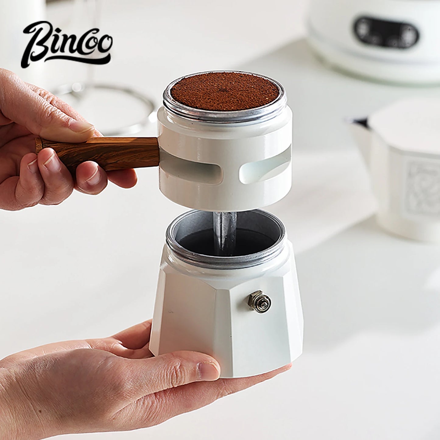 Dual Valve Moka Pot – Just Coffee Thermostatic Espresso Maker
