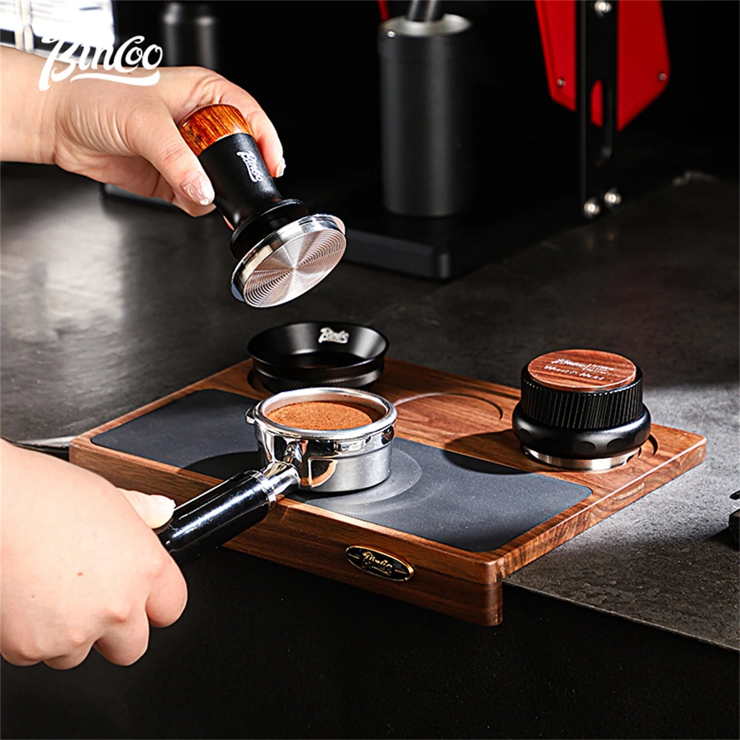 Italian Coffee Tamping Pad Set 51/58mm – Just Coffee Walnut Work Board