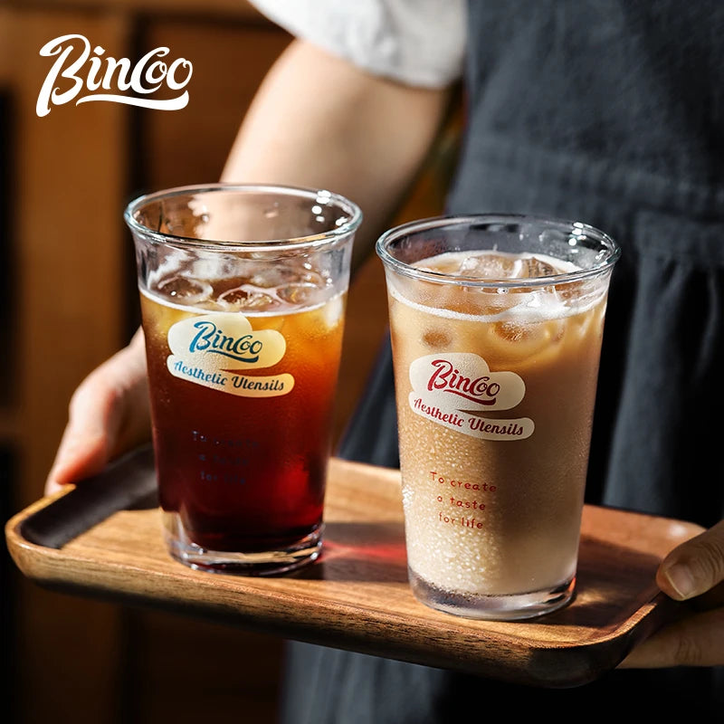 380ml Transparent Glass Coffee Cup – Just Coffee Wide Mouth Edition
