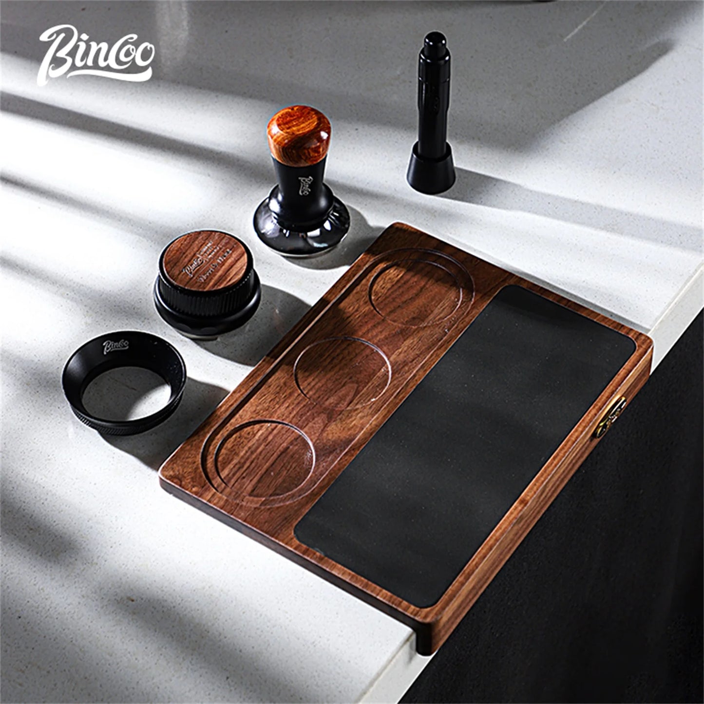 Italian Coffee Tamping Pad Set 51/58mm – Just Coffee Walnut Work Board