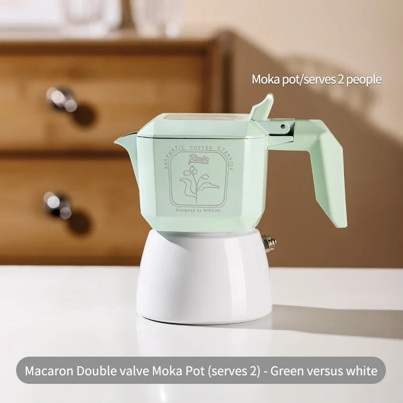 Double Valve Moka Pot – Just Coffee Italian Espresso Maker