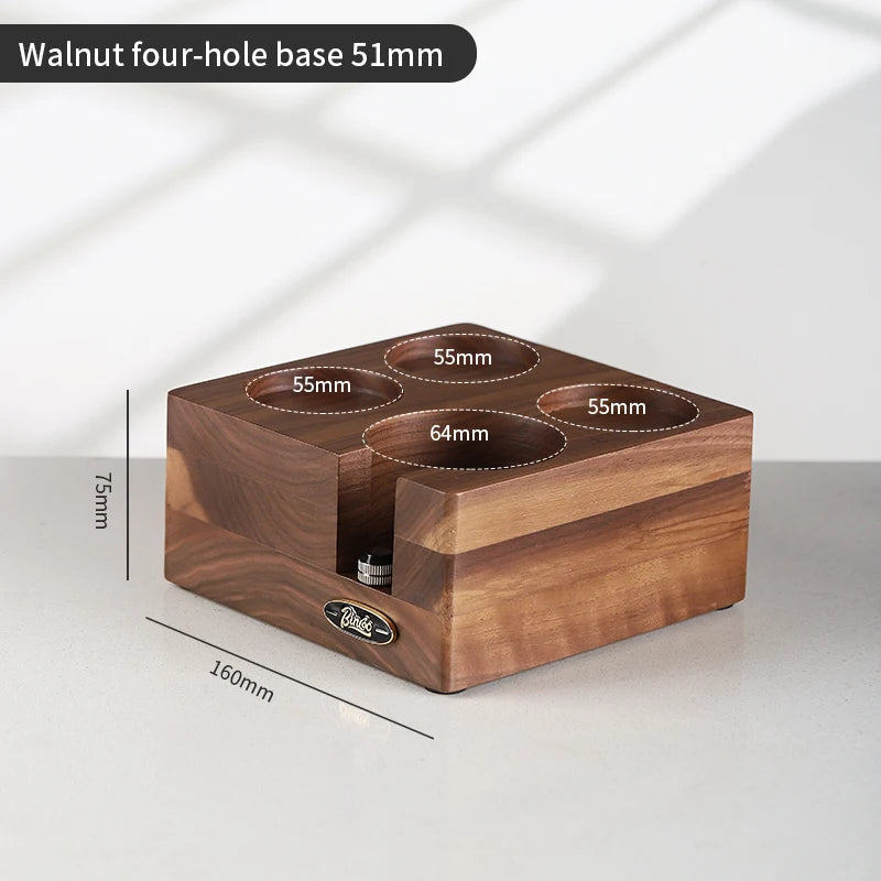 Walnut Coffee Tamping Base – Just Coffee Italian-Style Edition