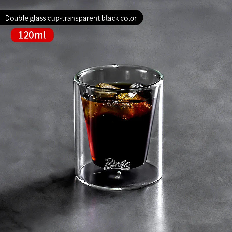 Double Wall Glass Coffee Mug 120ml – Just Coffee Espresso Edition