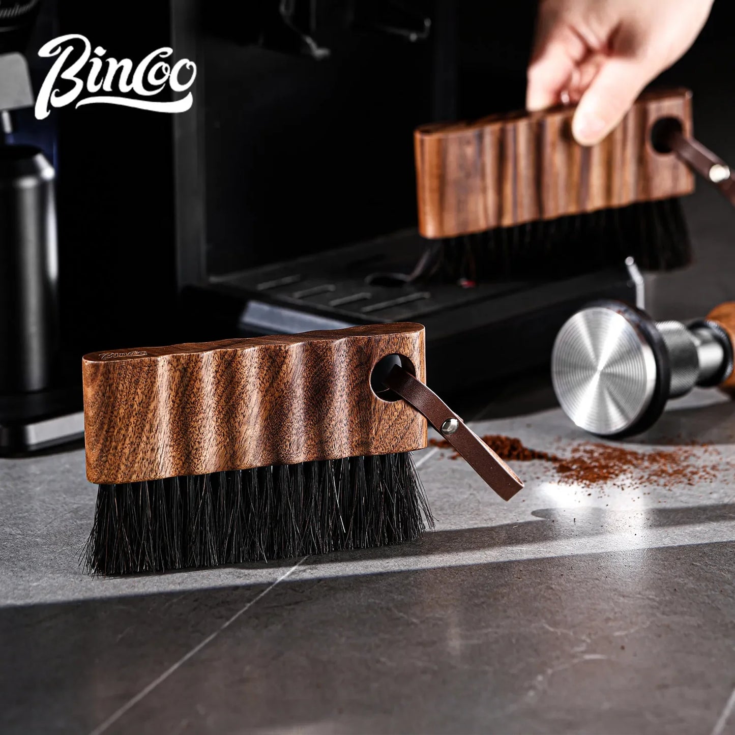 Coffee Grinder Cleaning Brush – Just Coffee Wooden Bristle Edition