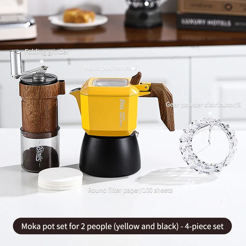 Double Valve Moka Pot 2-Cup – Just Coffee Italian Espresso Set