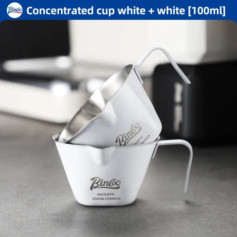 Italian Espresso Extraction Cup – Just Coffee Stainless Steel Measuring Edition