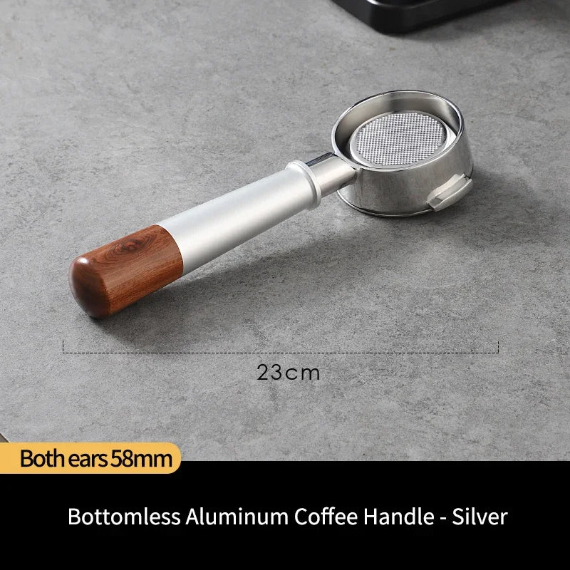 Bottomless Portafilter Handle 51/58mm – Just Coffee Stainless Steel Edition