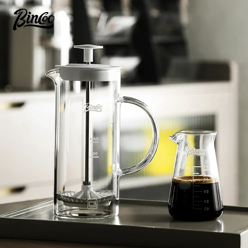 Coffee Press & Milk Beater Set – Just Coffee Hand Brew Filter Pot
