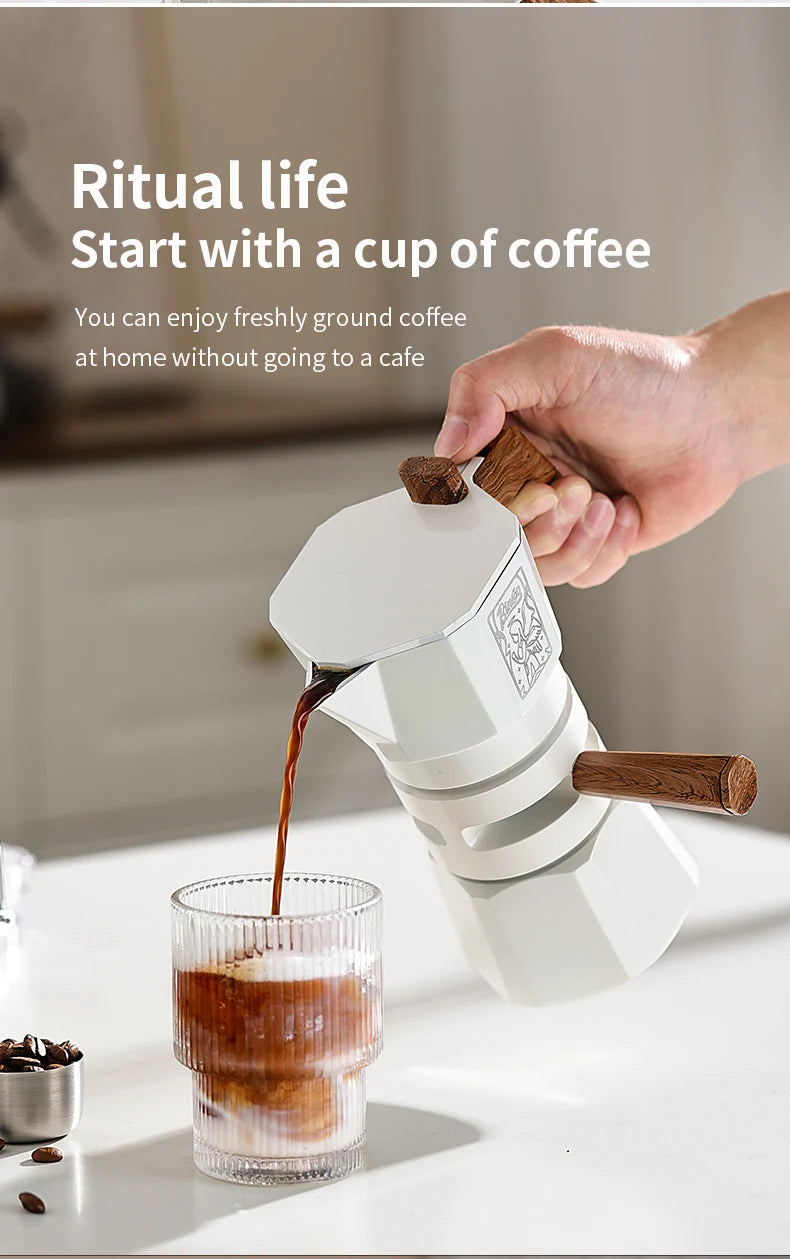 Dual Valve Moka Pot – Just Coffee Thermostatic Espresso Maker
