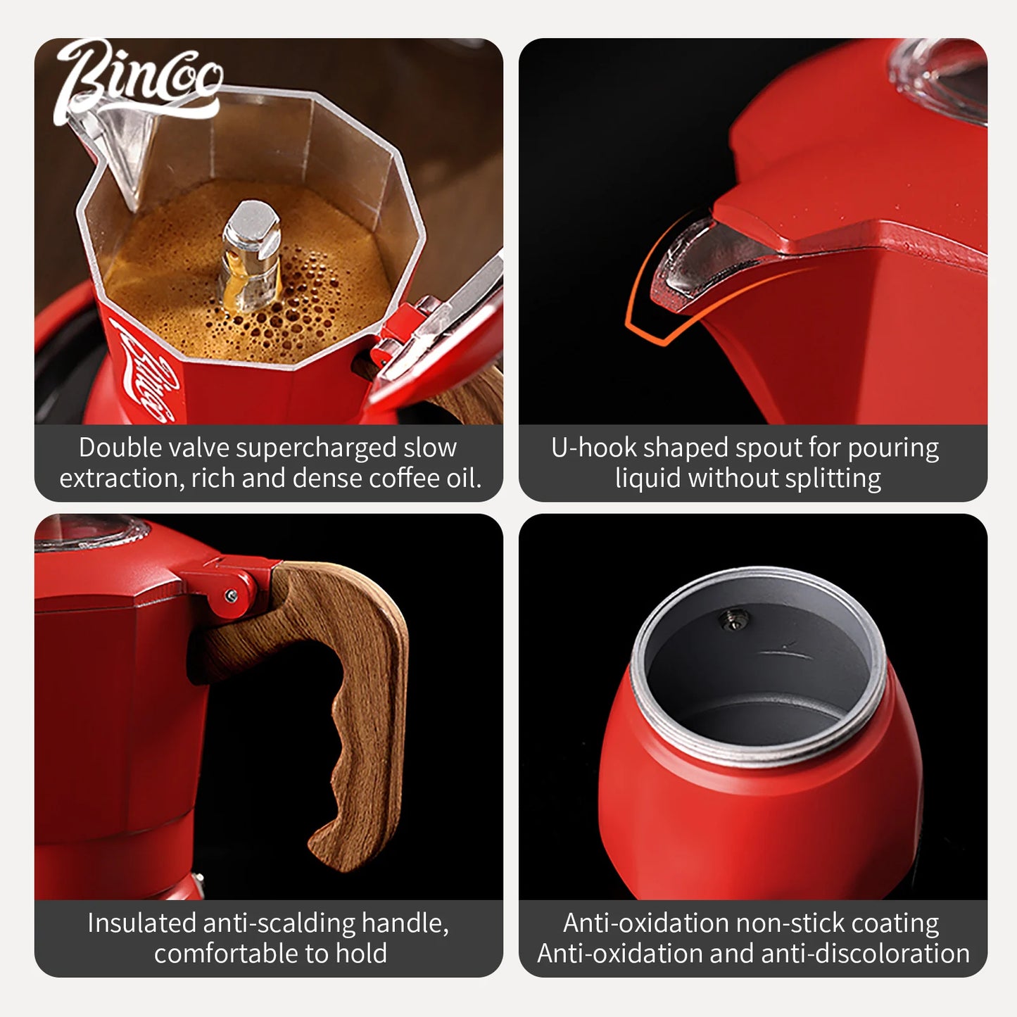 Double Valve Moka Pot – Just Coffee Italian Espresso & Mocha Maker