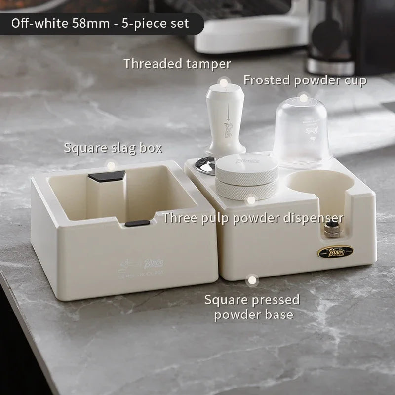 Square Coffee Knock Box – Just Coffee Barista Waste Drum
