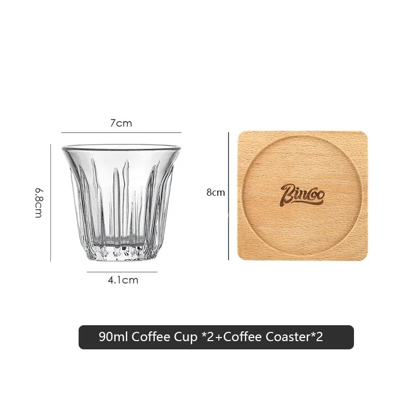 Glass Espresso & Latte Cup 90/160/200ml – Just Coffee Vintage Edition