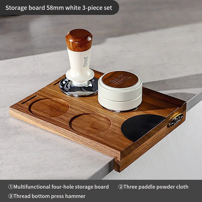 Walnut Coffee Tamper Holder Station 51/53/58mm – Just Coffee Barista Rack