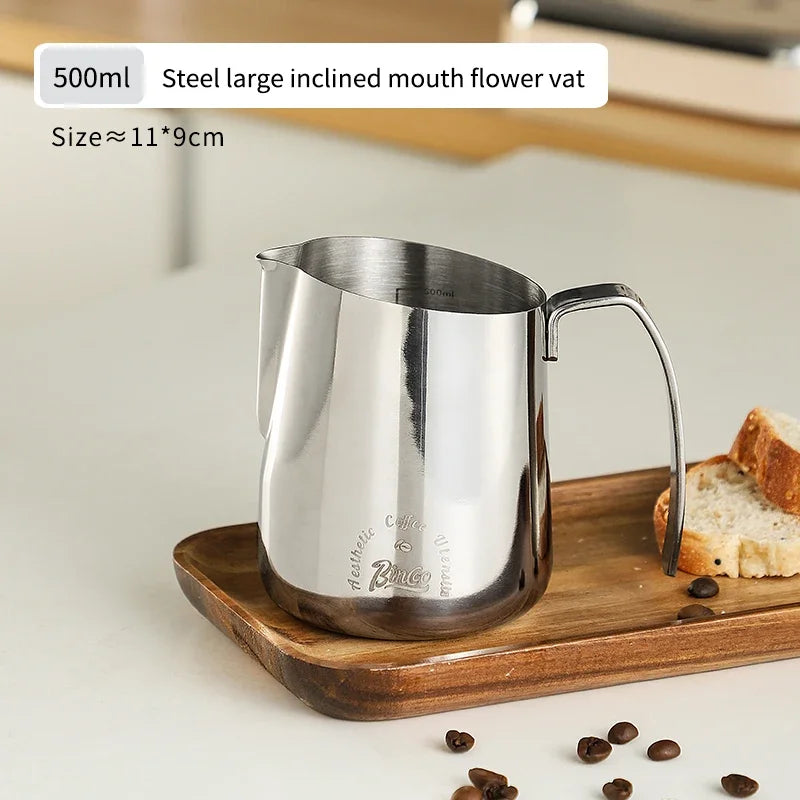Stainless Steel Latte Art Milk Jug – Just Coffee Professional Edition