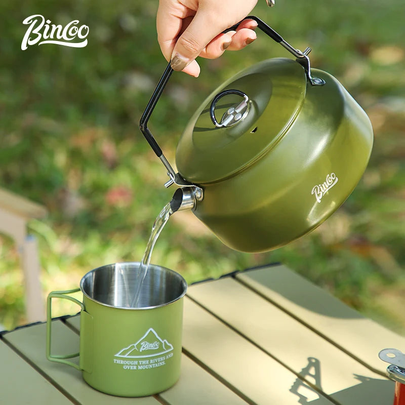Outdoor Coffee Kettle 1L – Just Coffee Stainless Steel Camping Edition
