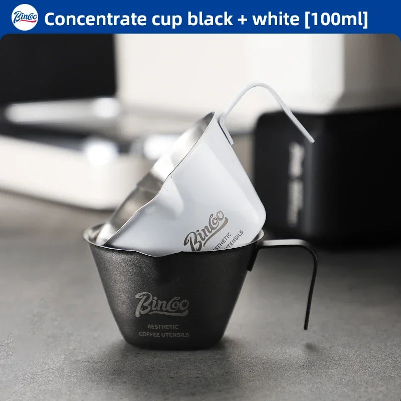 Italian Espresso Extraction Cup – Just Coffee Stainless Steel Measuring Edition