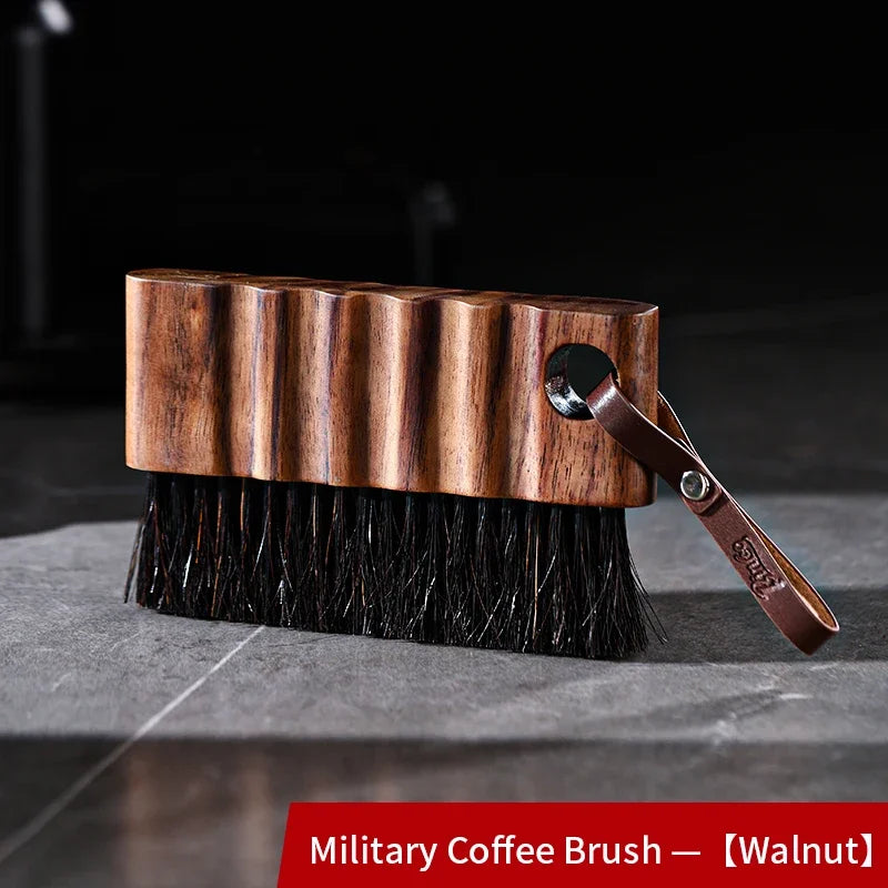 Coffee Grinder Cleaning Brush – Just Coffee Wooden Bristle Edition