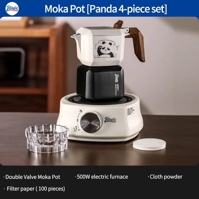 Double Valve Moka Pot Set – Just Coffee Italian Espresso & Mocha Maker