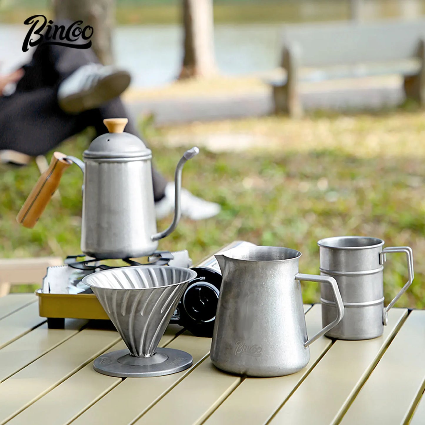 Stainless Steel Pour Over Coffee Dripper – Just Coffee V-Shaped Reusable Filter