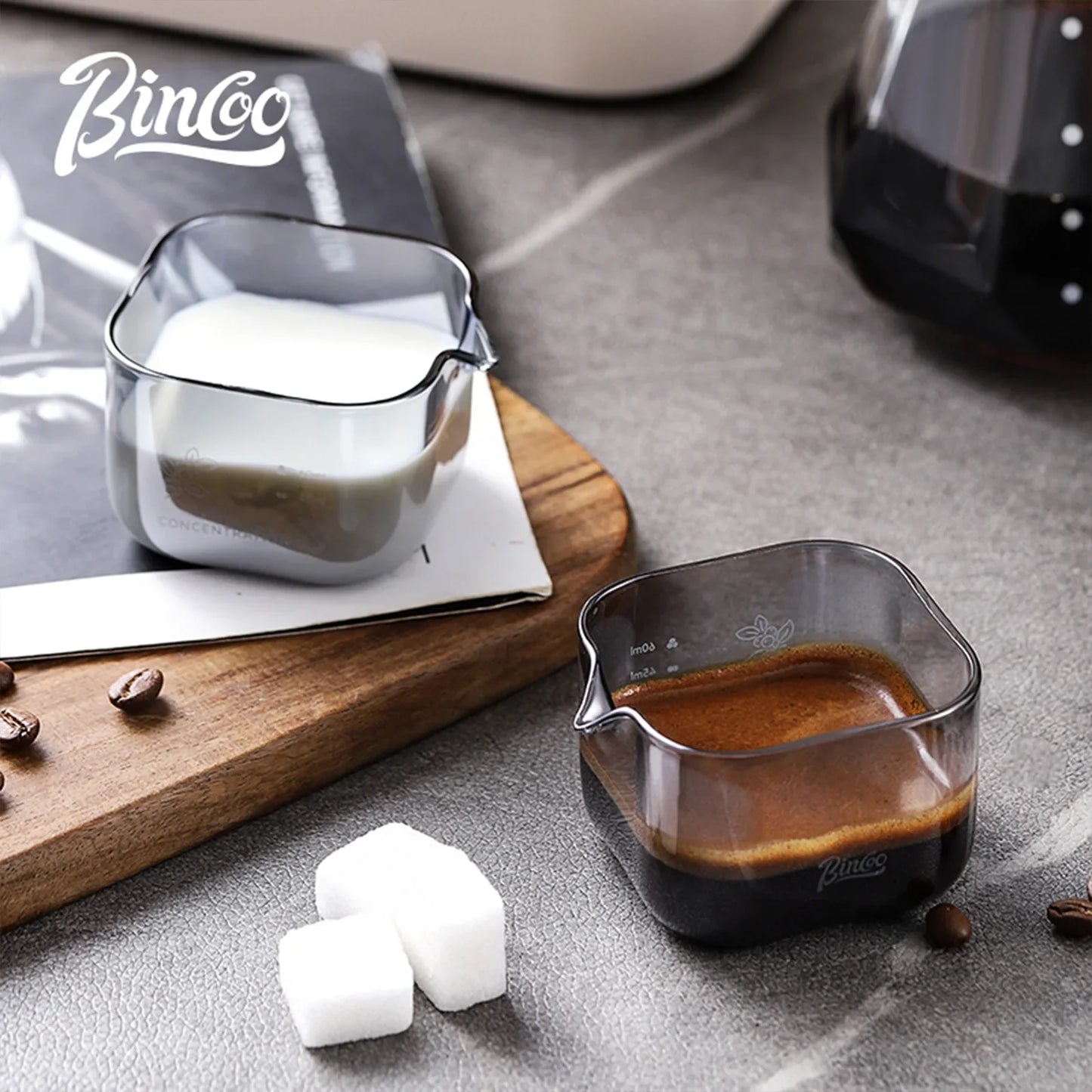 Glass Espresso Ounce Cup with Scale – Just Coffee Barista Edition