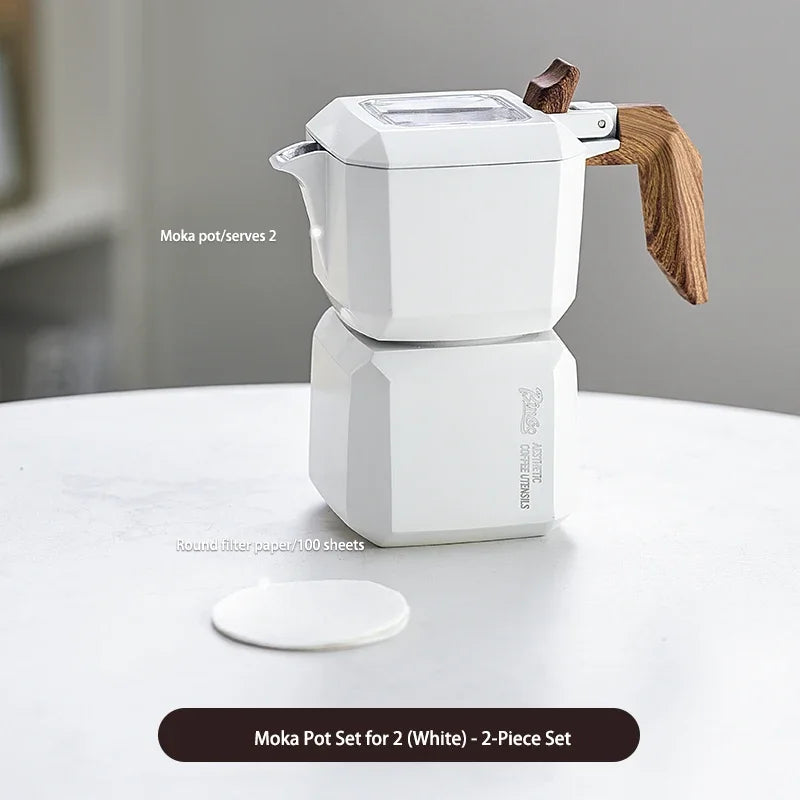 Small Rubik’s Cube Moka Pot – Just Coffee Double Valve Square Espresso Maker