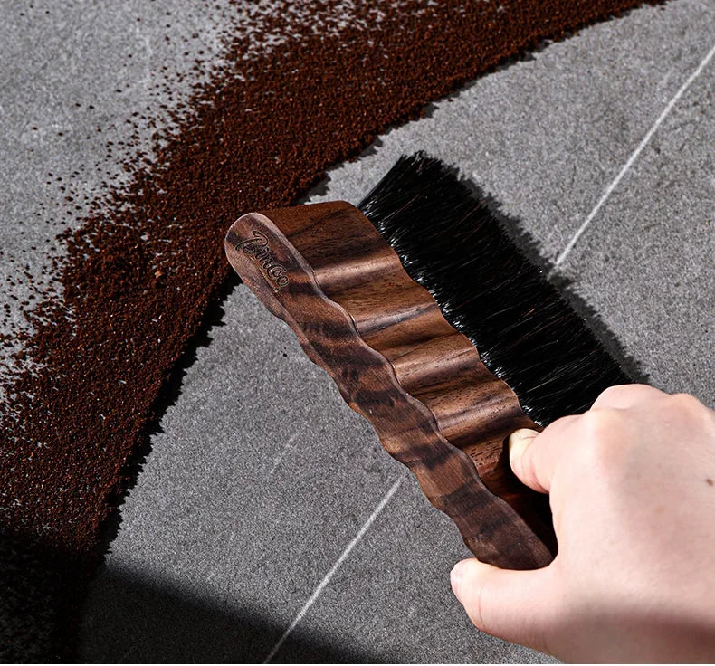 Coffee Grinder Cleaning Brush – Just Coffee Wooden Bristle Edition