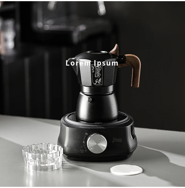 Double Valve Moka Pot – Just Coffee Espresso Extraction Set 220V