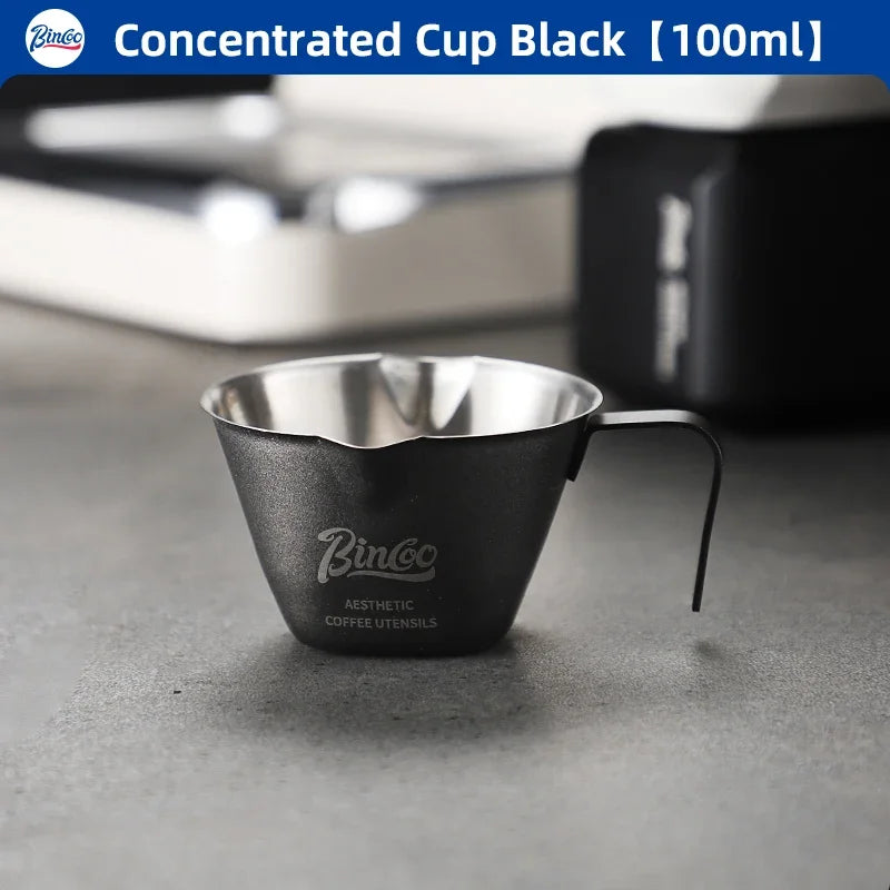 Italian Espresso Extraction Cup – Just Coffee Stainless Steel Measuring Edition