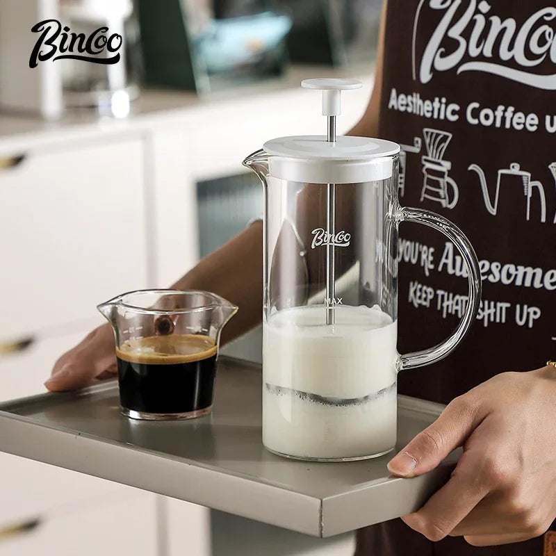 Coffee Press & Milk Beater Set – Just Coffee Hand Brew Filter Pot
