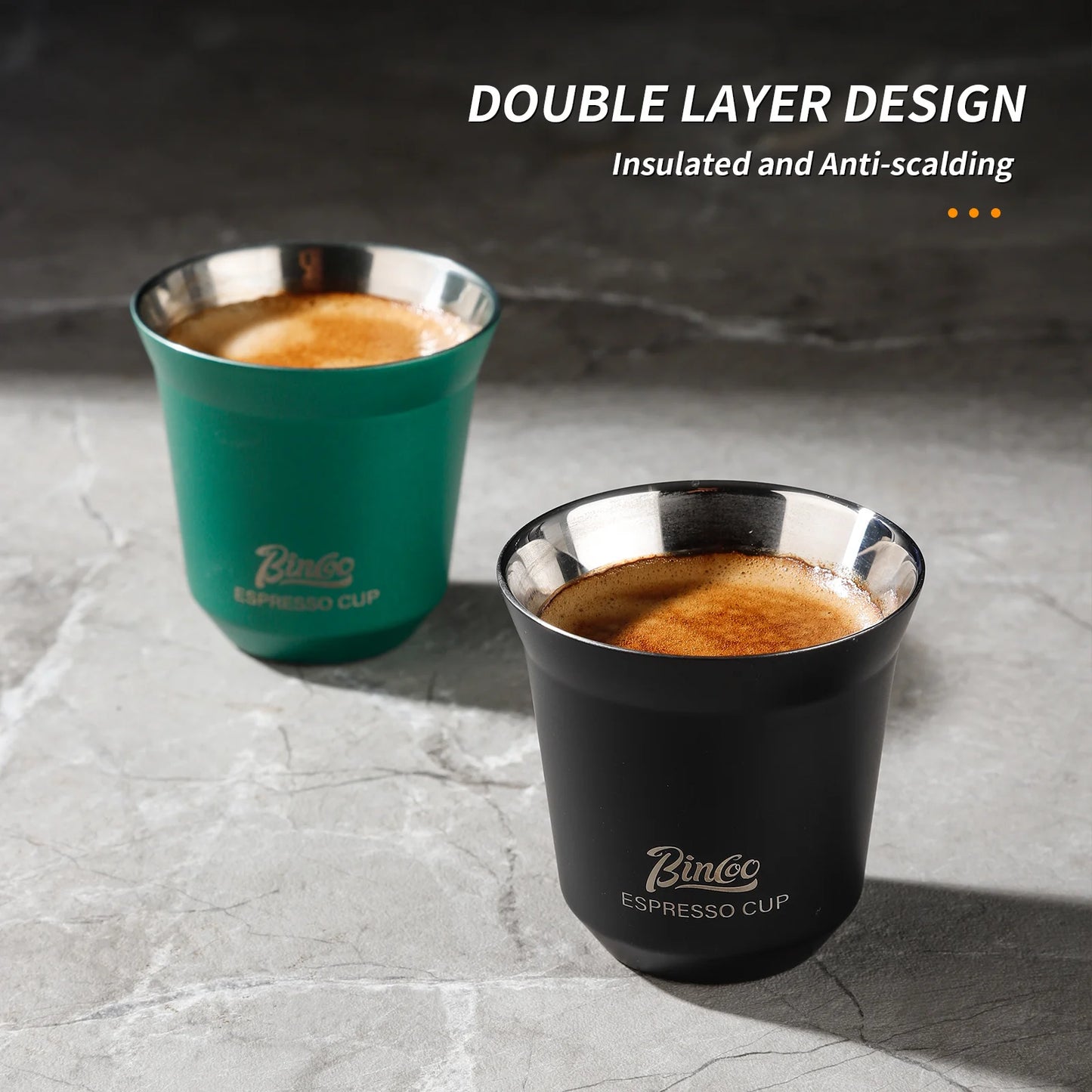 Espresso Double Wall Measuring Cup – Just Coffee Stainless Steel Edition