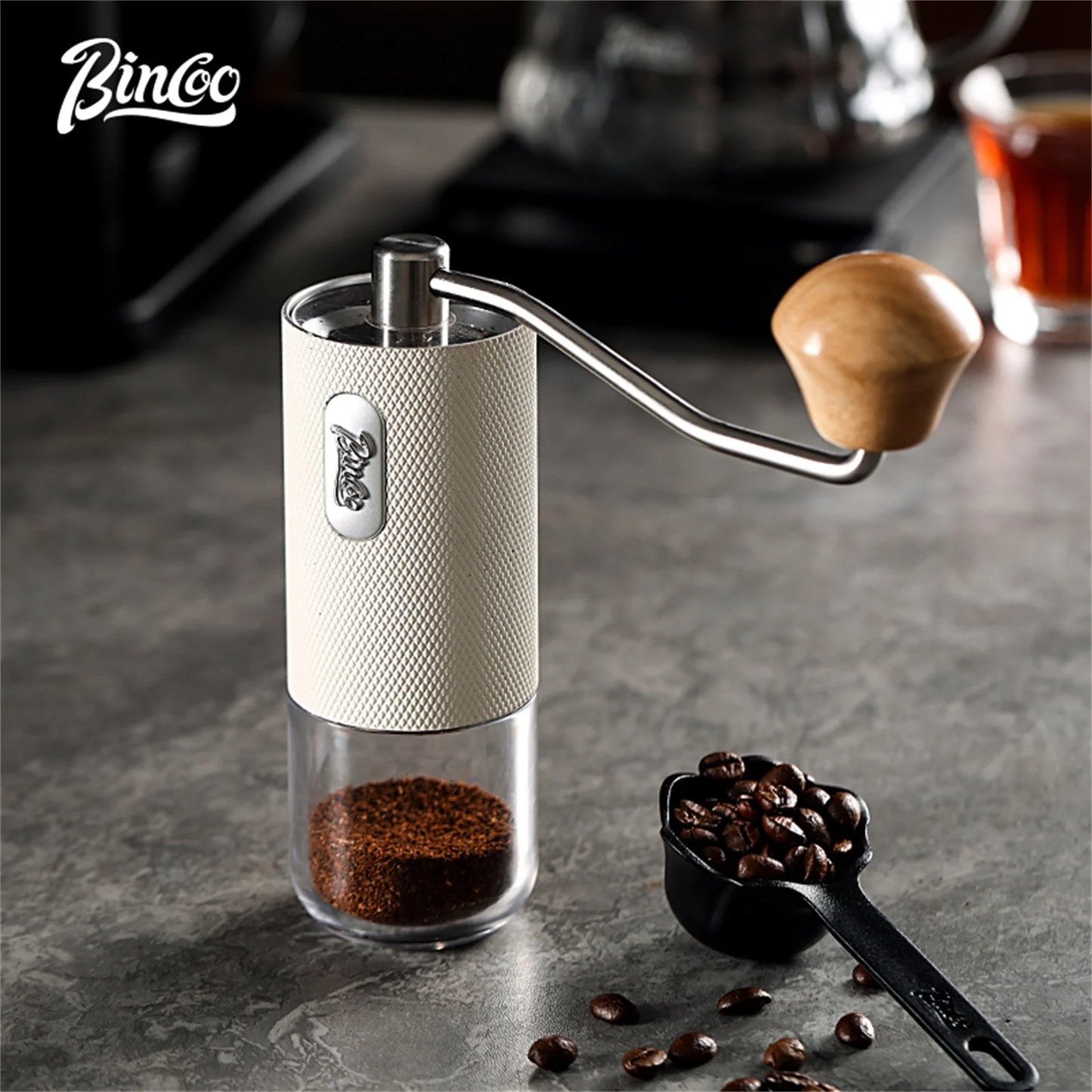 Manual Coffee Grinder – Just Coffee Portable Adjustable Stainless Steel Mill