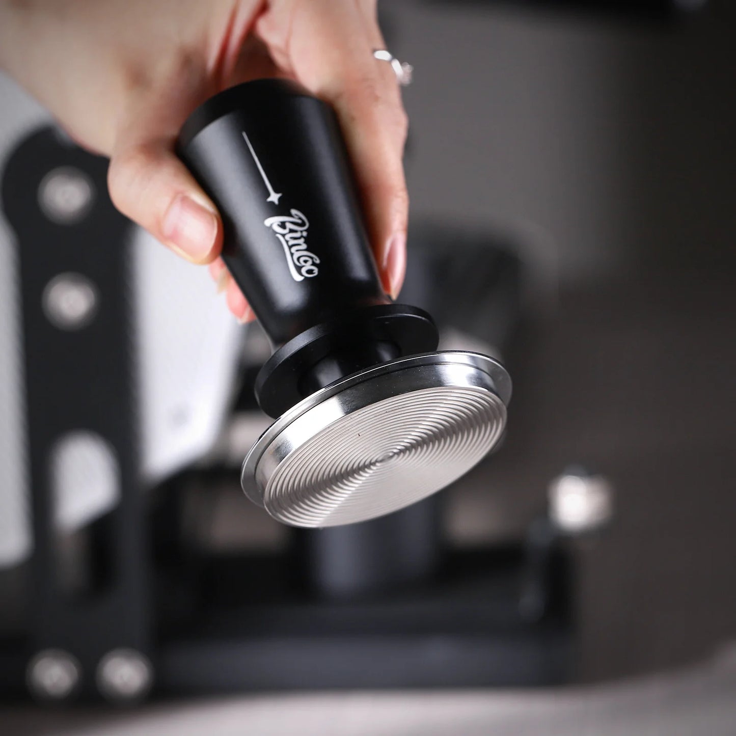 Elastic Coffee Tamper 51/58mm – Just Coffee Black & White Edition