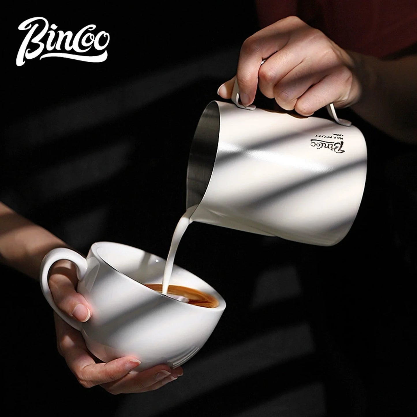Milk Frothing Pitcher 350/600ml – Just Coffee Stainless Steel Jug