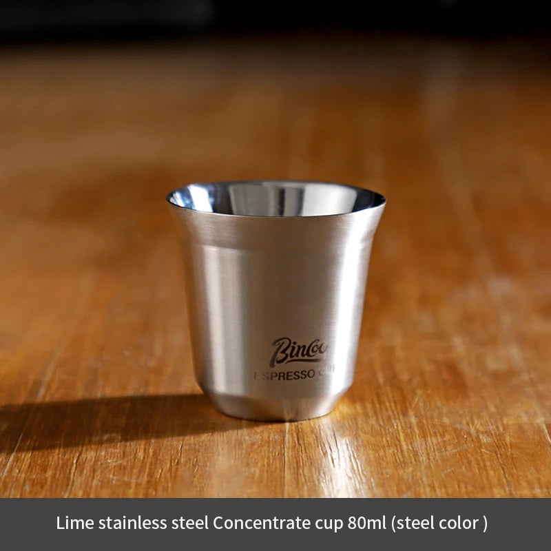 Espresso Double Wall Measuring Cup – Just Coffee Stainless Steel Edition
