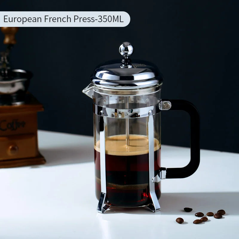 French Press Coffee Pot 350/600ml – Just Coffee Borosilicate Glass Maker