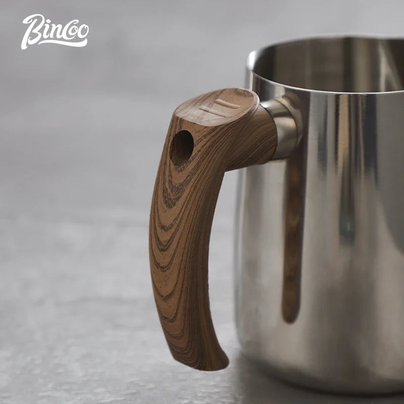 Stainless Steel Latte Milk Jug – Just Coffee Professional Frothing Cup