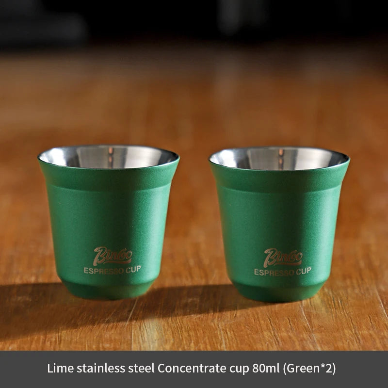 Espresso Double Wall Measuring Cup – Just Coffee Stainless Steel Edition