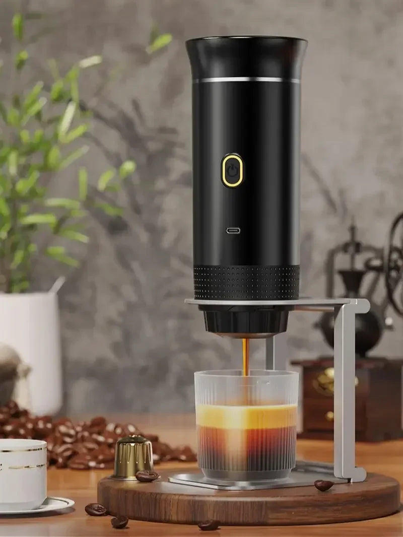 Wireless Electric Portable Espresso Coffee Machine for Car & Home Camping Coffee Maker 3-in-1
