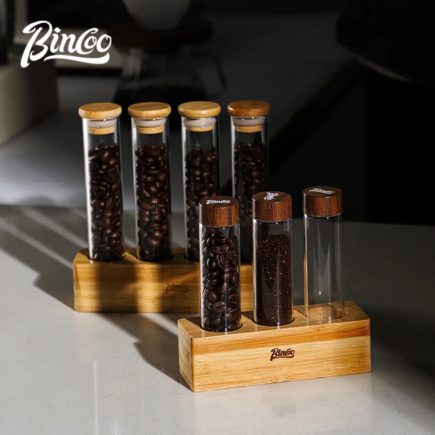 Coffee Bean Storage Tube Rack – Just Coffee Barista Display Set