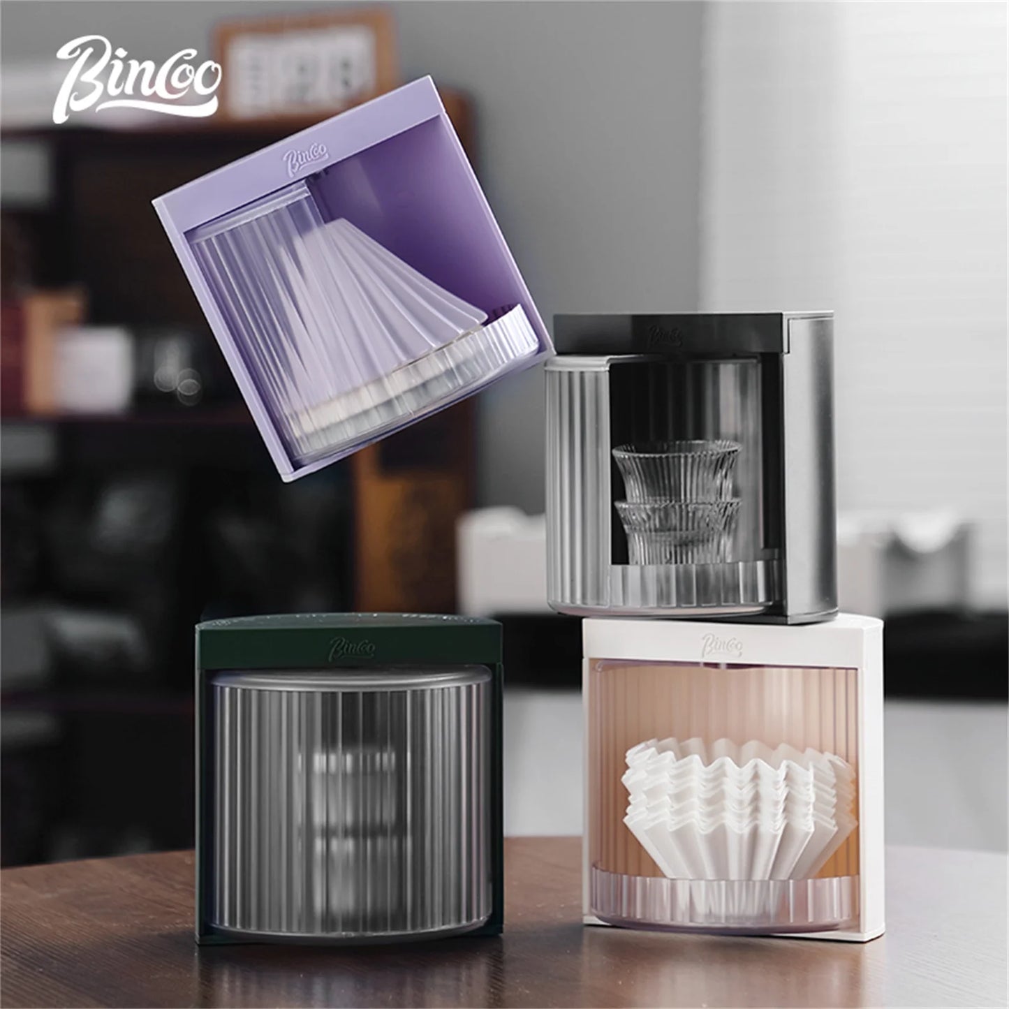 Coffee Filter Paper Storage Box – Just Coffee Dust-Proof Holder (150pcs)