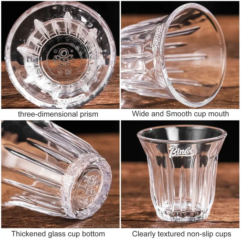Glass Espresso & Latte Cup 90/160/200ml – Just Coffee Vintage Edition