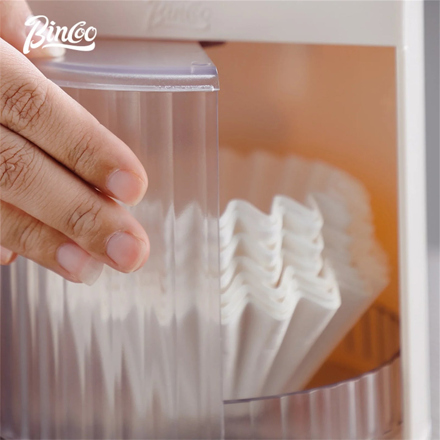 Coffee Filter Paper Storage Box – Just Coffee Dust-Proof Holder (150pcs)