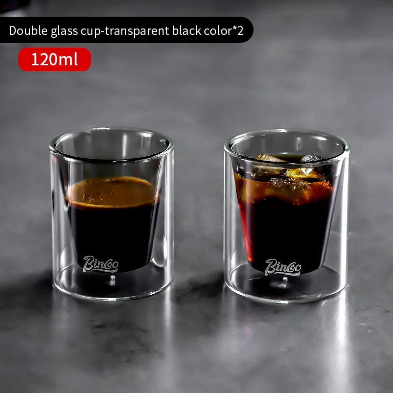 Double Wall Glass Coffee Mug 120ml – Just Coffee Espresso Edition