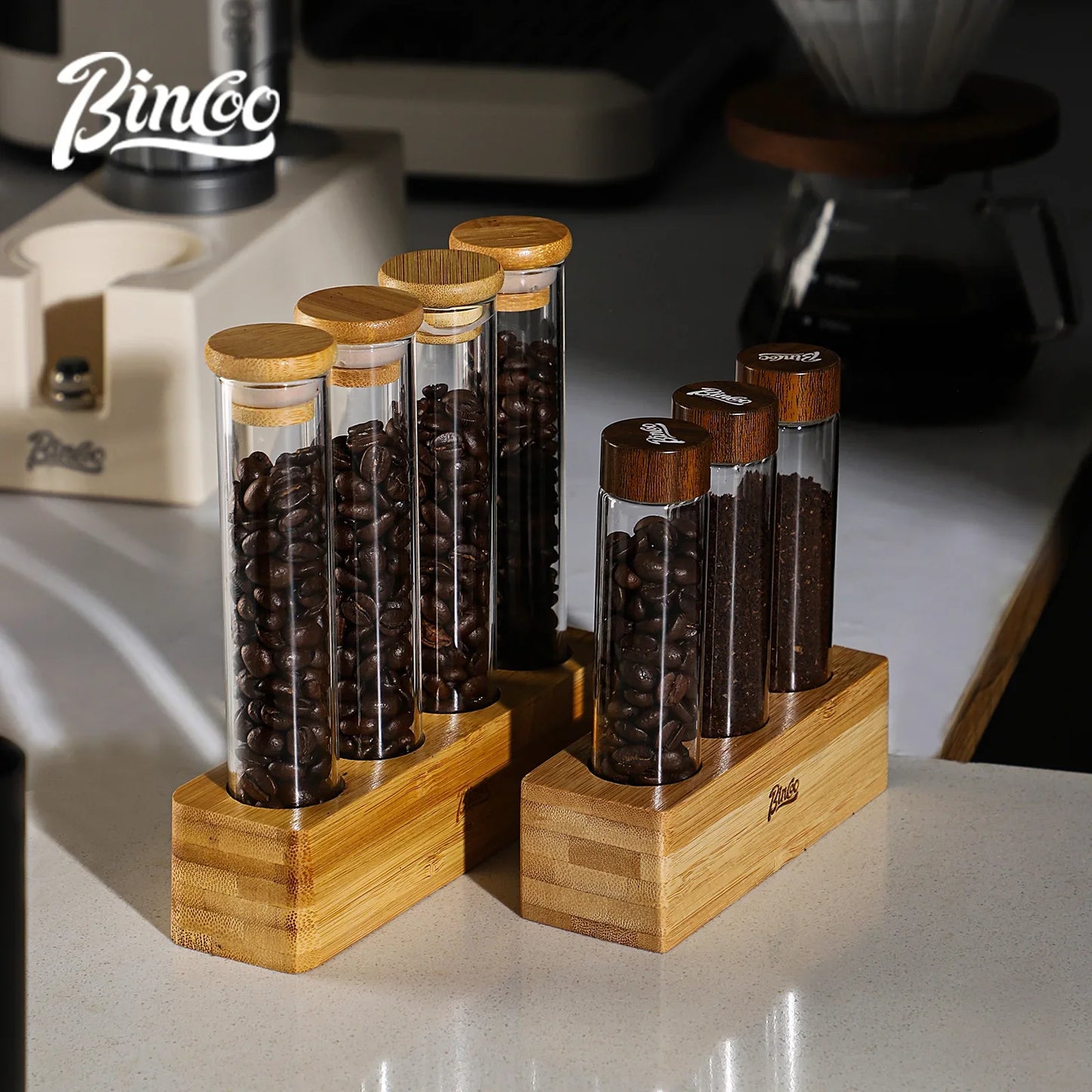 Coffee Bean Storage Tube Rack – Just Coffee Barista Display Set