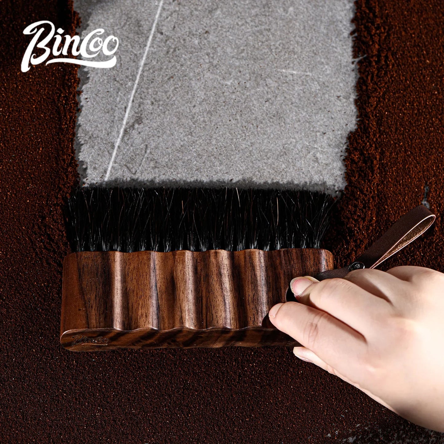 Coffee Grinder Cleaning Brush – Just Coffee Wooden Bristle Edition
