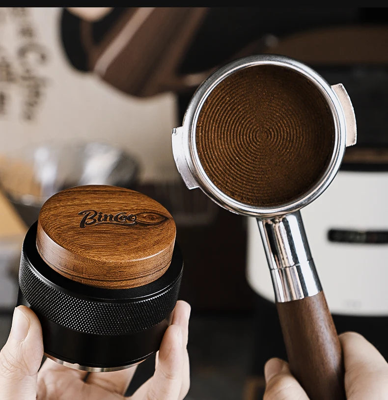 2-in-1 Constant Force Coffee Tamper 51/58mm – Just Coffee Elastic Press