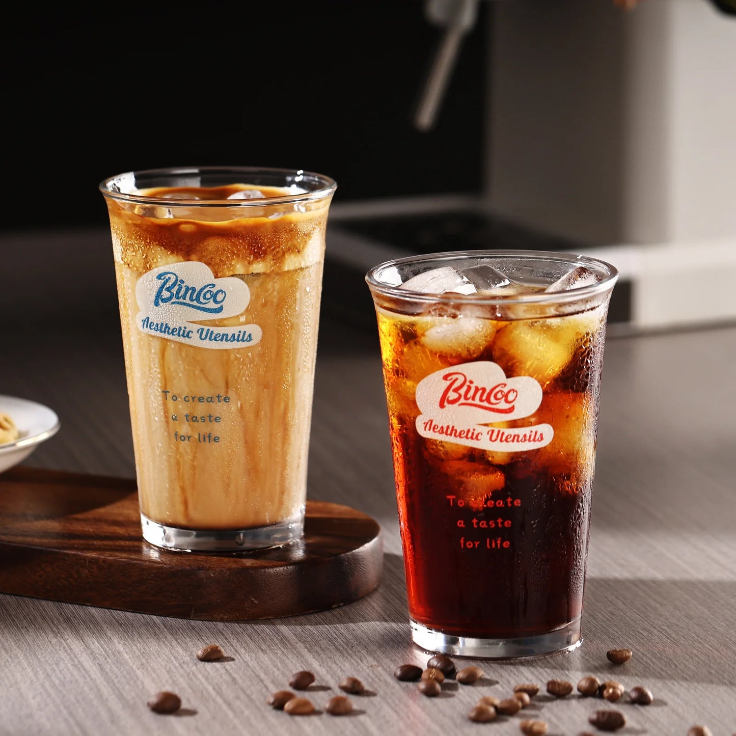 380ml Transparent Glass Coffee Cup – Just Coffee Wide Mouth Edition